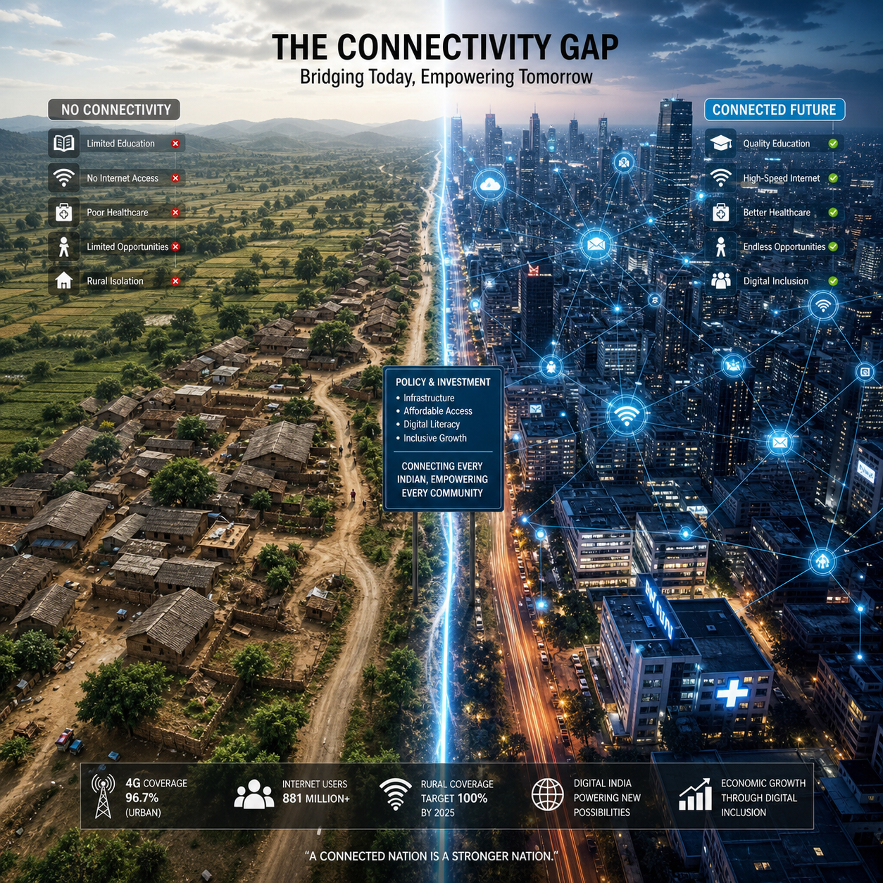 Brecha digital rural-urbana: estrategias de inclusión para un ecosistema digital equitativo